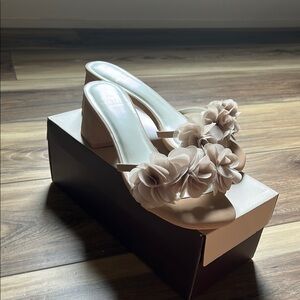 Floral Mini Block Heel - Oasis Society